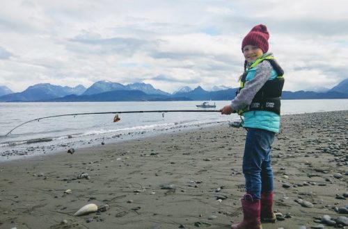 Zoe halibut fishing in Homer